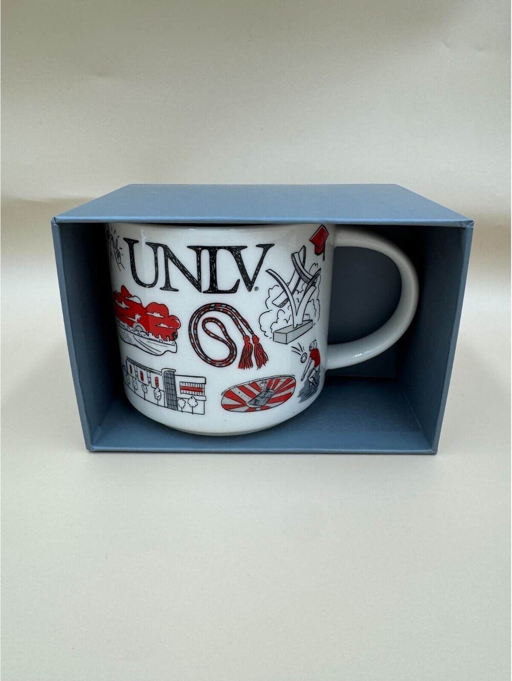Starbucks BEEN THERE SERIES Collection - UNLV / VEGAS - 14 oz Ceramic Mug Mint N